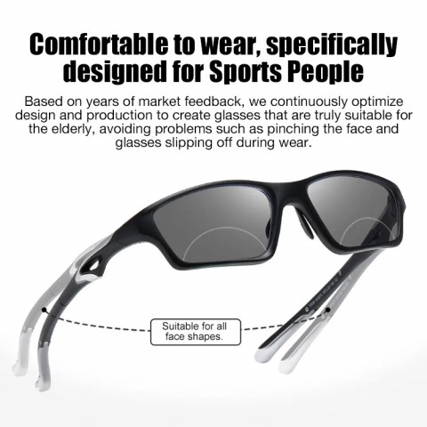 Bendable-leg photochromic reading glasses