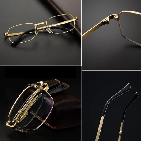 crystal lens folding reading glasses