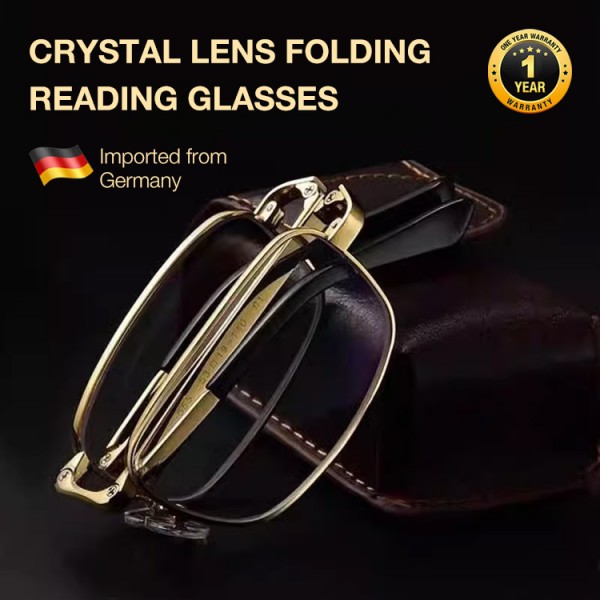 crystal lens folding reading glasses