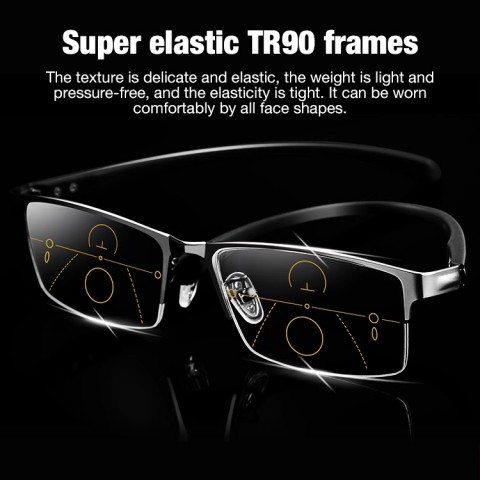 Photochromic progressive reading glasses