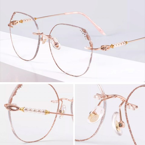 Mermaid Frameless Women Anti-Blue Light Reading Glasses