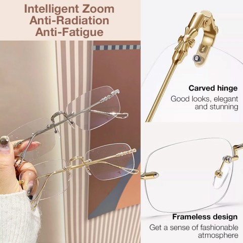 Intelligent Zoom Anti-Radiation Anti-Fatigue High Definition Reading Glasses