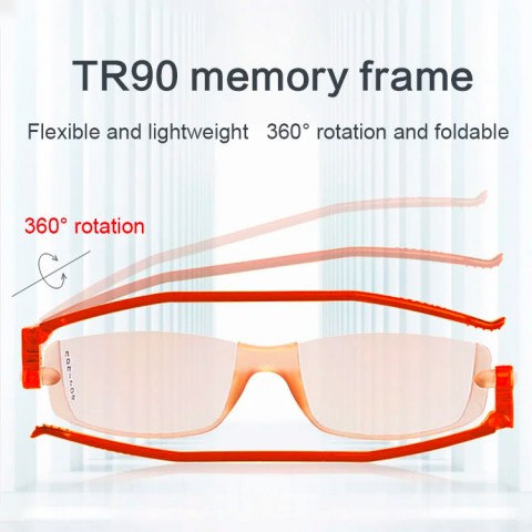 360 degree rotating reading glasses