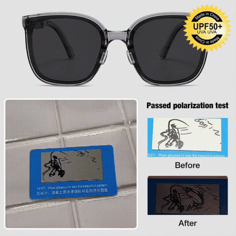 Folding Polarized Nose Pad Sunglasses