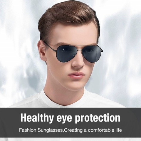 Men Titanium alloy memory metal sunglasses