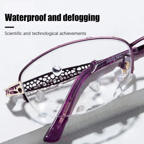 Hollow embossed ladies progressive reading glasses