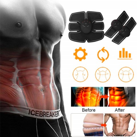 EMS Waist Shaping Abs Stimulator Belt Muscle Toner Set