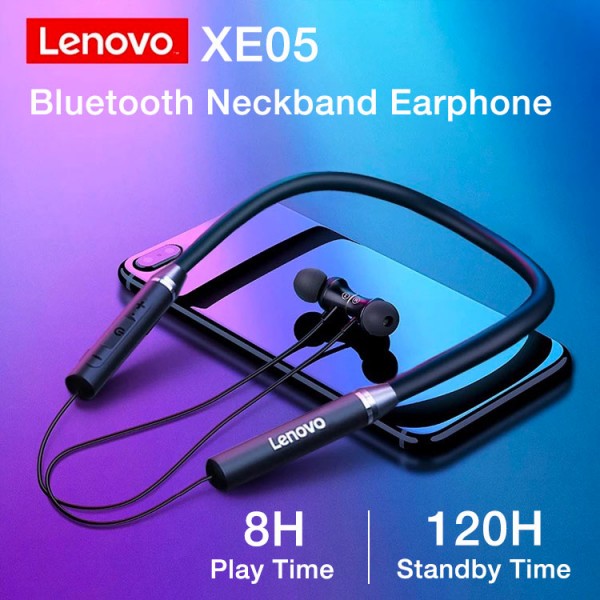 Lenovo XE05 Bluetooth Neckband Earphone