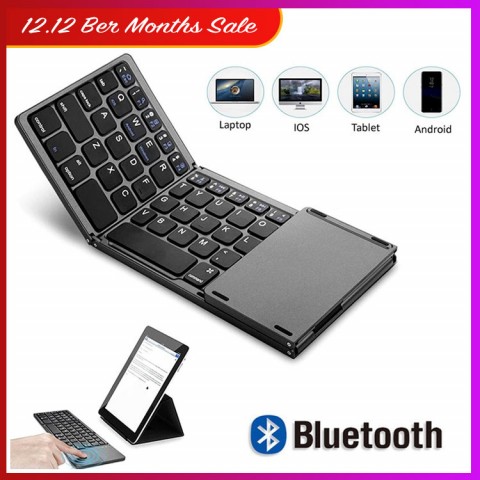 Universal Foldable bluetooth keyboard with touchpad