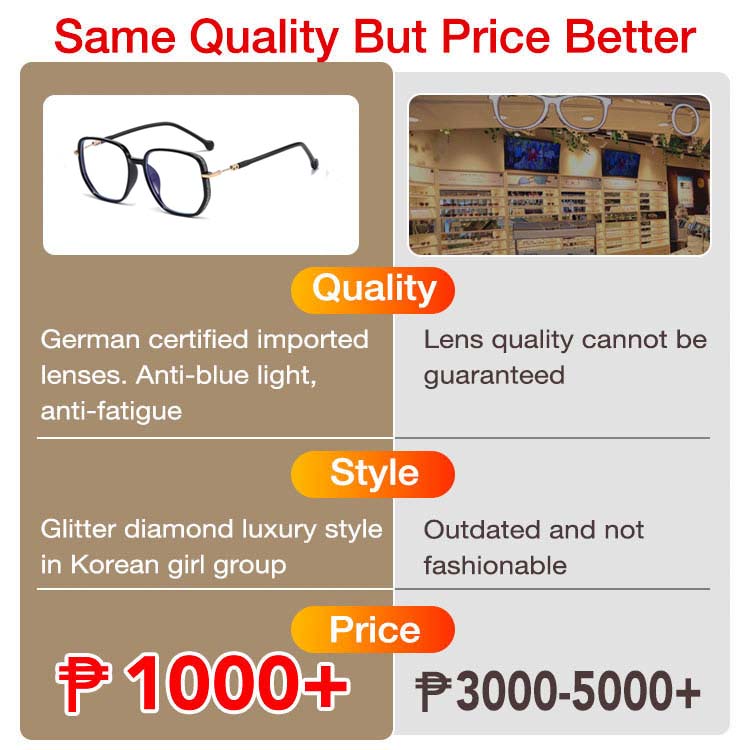 Senior Citizen Discount - Diamond Anti-blue Llight Reading Glasses - Makes you look 10 years younger