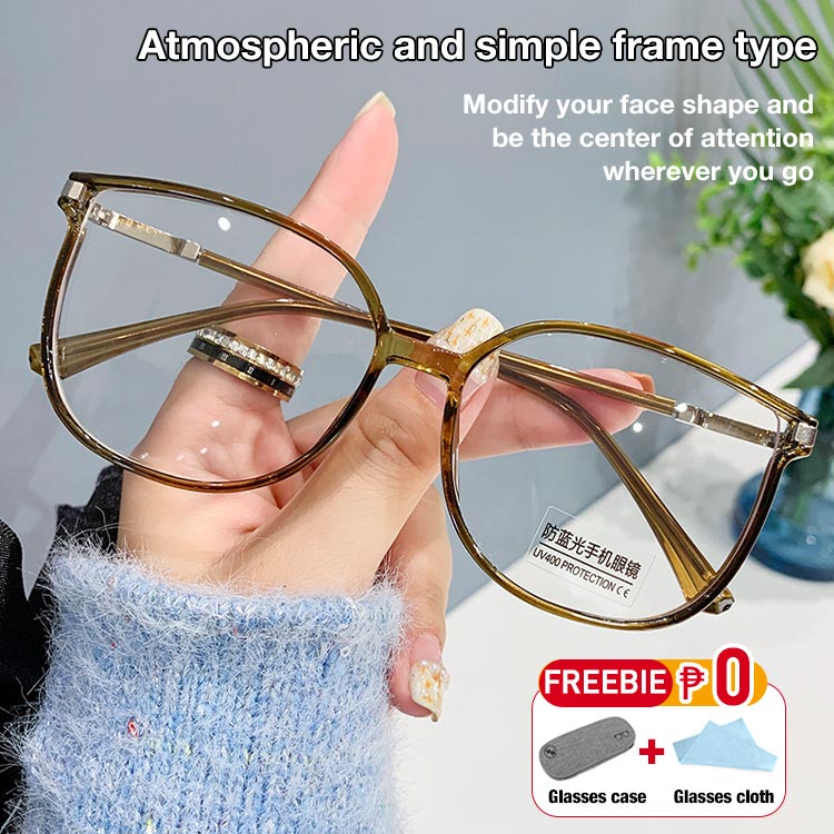 Mothers Day Promo-New fashionable large-frame high-definition anti-blue light reading glasses-Makes you look 10 years younger-Free glasses case and glasses cloth